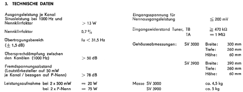 SV3900 HiFi; Stern-Radio (ID = 1970435) Ampl/Mixer