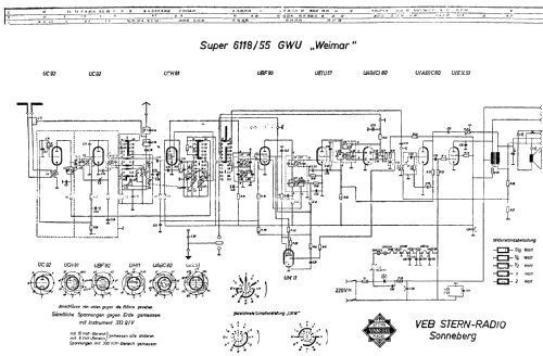 Weimar 6118/55 GWU; Stern-Radio (ID = 173656) Radio