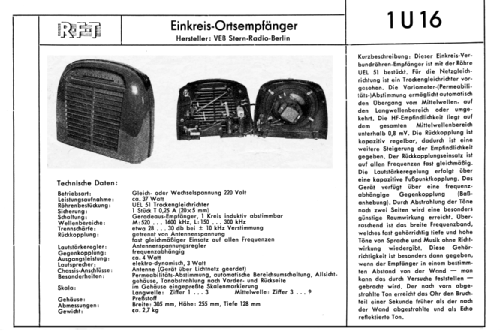 1U16; Stern-Radio Berlin, (ID = 1546206) Radio