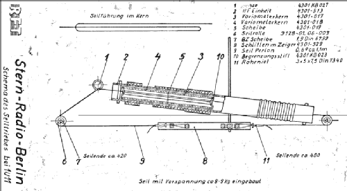 RFT-Einkreisempfänger 1U11; Stern-Radio Berlin, (ID = 556444) Radio