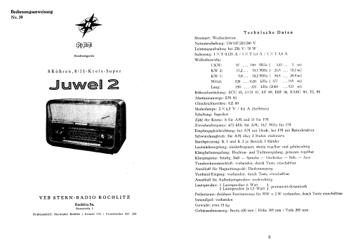 Juwel 2 ; Stern-Radio Rochlitz (ID = 165125) Radio