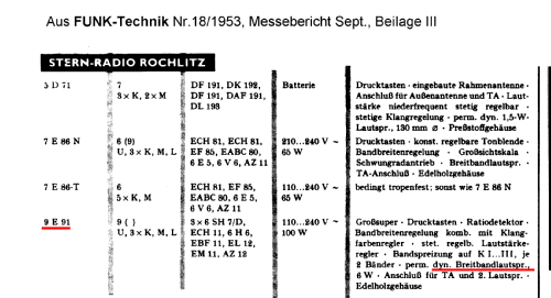 Stern 9E91; Stern-Radio Rochlitz (ID = 2773013) Radio