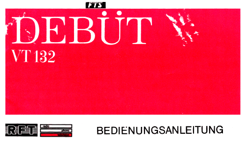 Debüt VT 132; Stern-Radio Staßfurt (ID = 1997299) Television