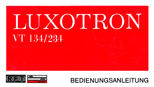 Luxotron VT134; Stern-Radio Staßfurt (ID = 2010439) Television