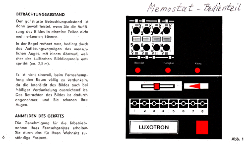 Luxotron VT134; Stern-Radio Staßfurt (ID = 2010443) Television