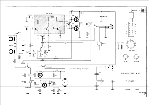 Memocord K60; Stuzzi Ges. mbH; (ID = 212609) Enrég.-R