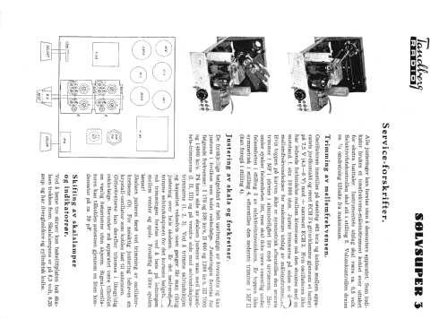 Sølvsuper 3; Tandberg Radio; Oslo (ID = 1031159) Radio