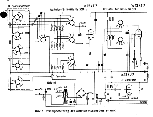 AF/RF Signal Generator 68A; Taylor Electrical (ID = 1053574) Equipment