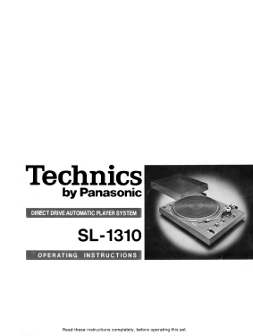 SL-1310; Technics brand (ID = 2737443) R-Player