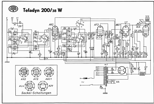 Tefadyn 200/38W; Tefag; Telephon (ID = 45489) Radio