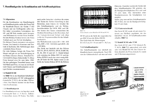 Tefifon M 540 Ch= T5521; Tefi-Apparatebau; (ID = 2114172) Radio