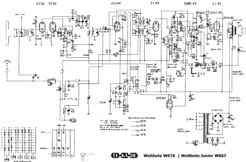 Weltbote W676; TeKaDe TKD, (ID = 576016) Radio