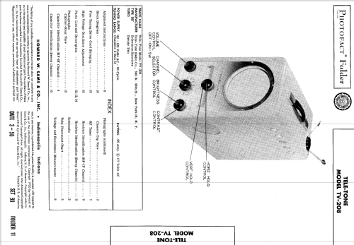 TV-208 ; Tele-Tone Radio Corp (ID = 579994) Televisore