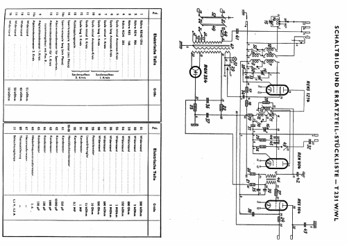 231WL ; Telefunken (ID = 19936) Radio