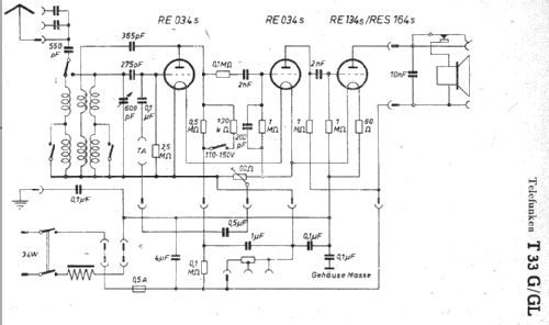 33GLE ; Telefunken (ID = 7604) Radio