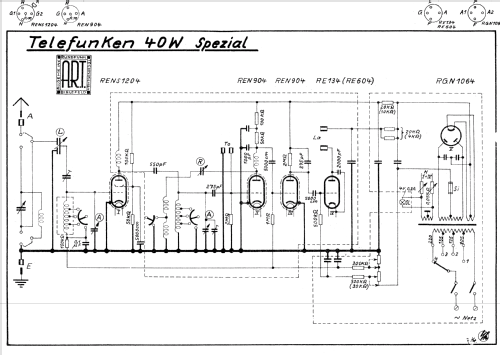 40W Spez. T40W; Telefunken (ID = 1286598) Radio