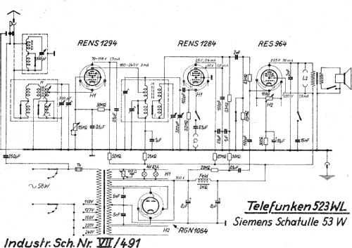 523WL ; Telefunken (ID = 240042) Radio