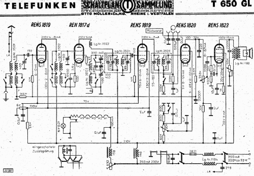 650GL ; Telefunken (ID = 2863380) Radio