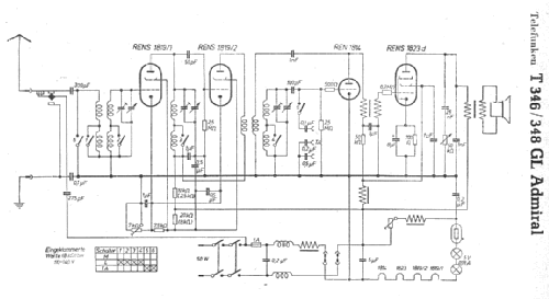 Admiral 346GL-220V ; Telefunken (ID = 7621) Radio