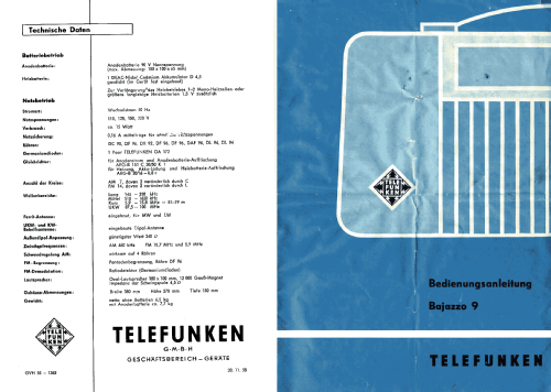 Bajazzo 9; Telefunken (ID = 1482522) Radio