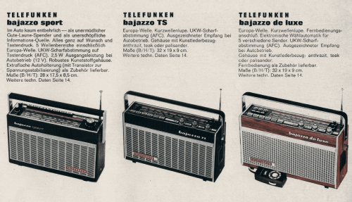 Bajazzo de luxe 201; Telefunken (ID = 2086593) Radio