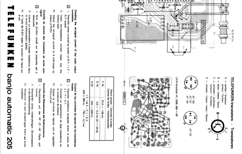 banjo automatic 205; Telefunken (ID = 1521524) Radio