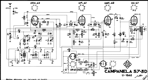 Campanela 57-3D U1646; Telefunken (ID = 2066336) Radio