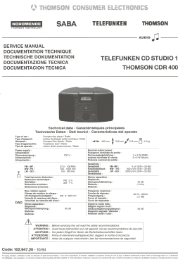 CD Studio 1; Telefunken (ID = 2758374) Radio