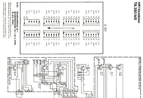 Integrated HiFi Stereo Amplifier TA-350; Telefunken (ID = 689435) Ampl/Mixer