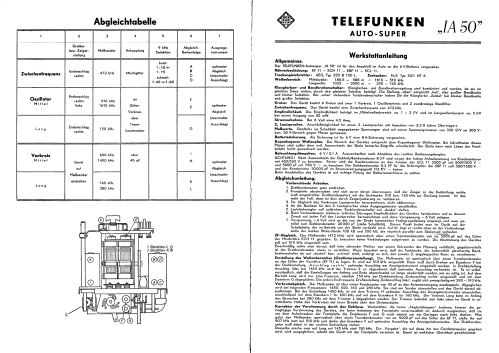 IA50; Telefunken (ID = 2480214) Car Radio