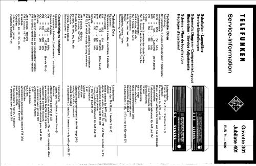 Jubilate 401; Telefunken (ID = 202075) Radio