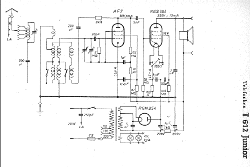 Junior 612W ; Telefunken (ID = 7706) Radio