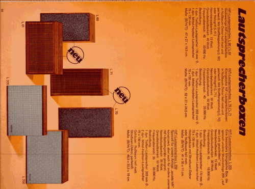 Hi-Fi Klangbox L71; Telefunken (ID = 2086701) Lautspr.-K