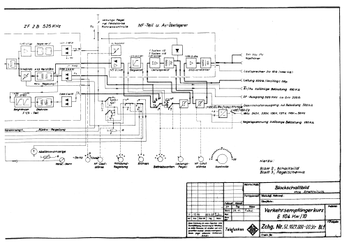 Kurzwellen-Verkehrsempfänger E104Kw/*; Telefunken (ID = 2867996) Commercial Re