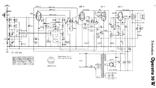 Operette 50W ; Telefunken (ID = 1171081) Radio