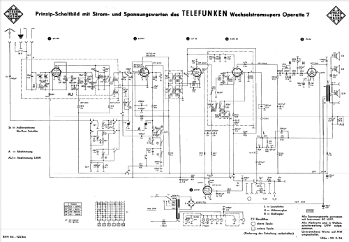 Operette 7; Telefunken (ID = 141183) Radio