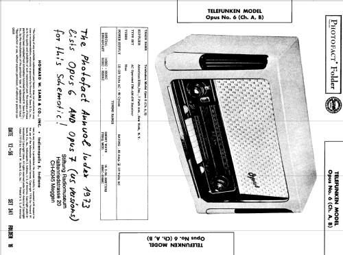 Opus 7 HiFi-System Licensed by Armstrong; Telefunken (ID = 902606) Radio
