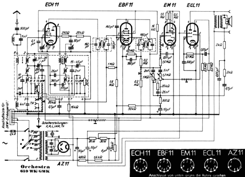 Orchestra 659WK; Telefunken (ID = 56041) Radio