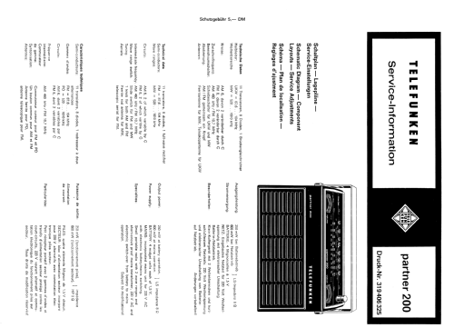 Partner 200; Telefunken (ID = 1156999) Radio