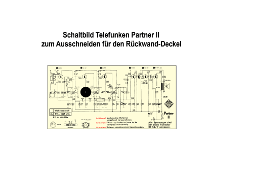Partner II ; Telefunken (ID = 2743853) Radio