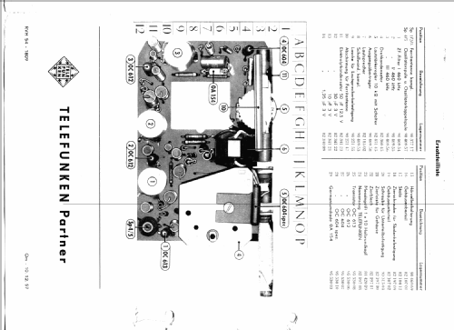 Partner I ; Telefunken (ID = 188357) Radio