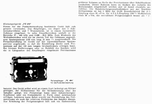 Peilempfänger PE-484/2; Telefunken (ID = 2514513) Commercial Re