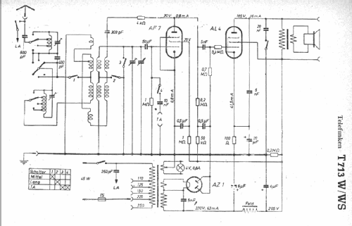 Phono 713WS ; Telefunken (ID = 7831) Radio