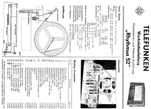 Rhythmus 52W; Telefunken (ID = 780778) Radio