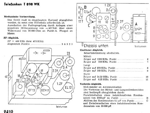 Spitzen-Super 898WK ; Telefunken (ID = 11955) Radio