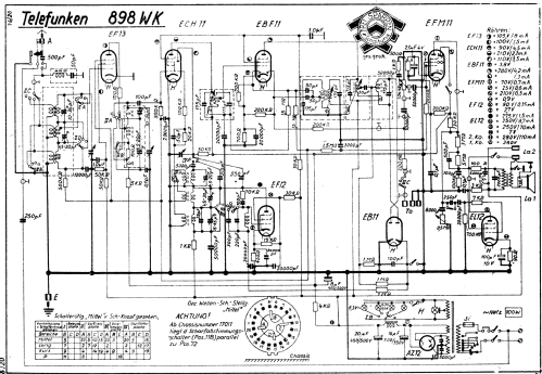 Spitzen-Super 898WK ; Telefunken (ID = 2074147) Radio