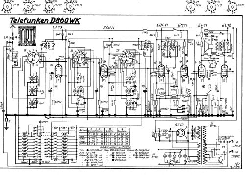 Spitzen-Super D860WK; Telefunken (ID = 2645398) Radio