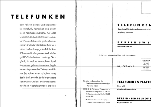 Spitzen-Super D860WK; Telefunken (ID = 700926) Radio