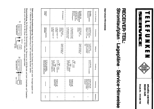 Studio-Center 5030 HiFi HiFi-Chassis 1000; Telefunken (ID = 1949008) Radio