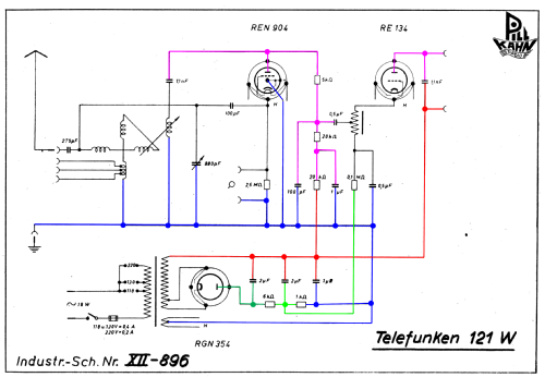 T-121-W ; Telefunken (ID = 1408791) Radio